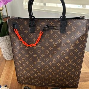Louis Vuitton Virgil Abloh Sac Plat Monogram Canvas Bag